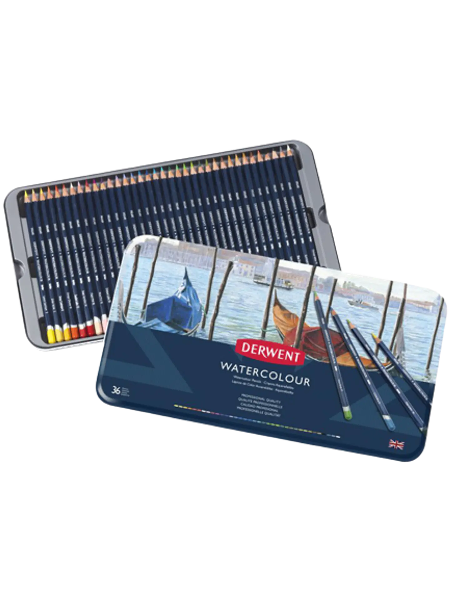 Lápices Acuarela Derwent Set 36 Colores 2