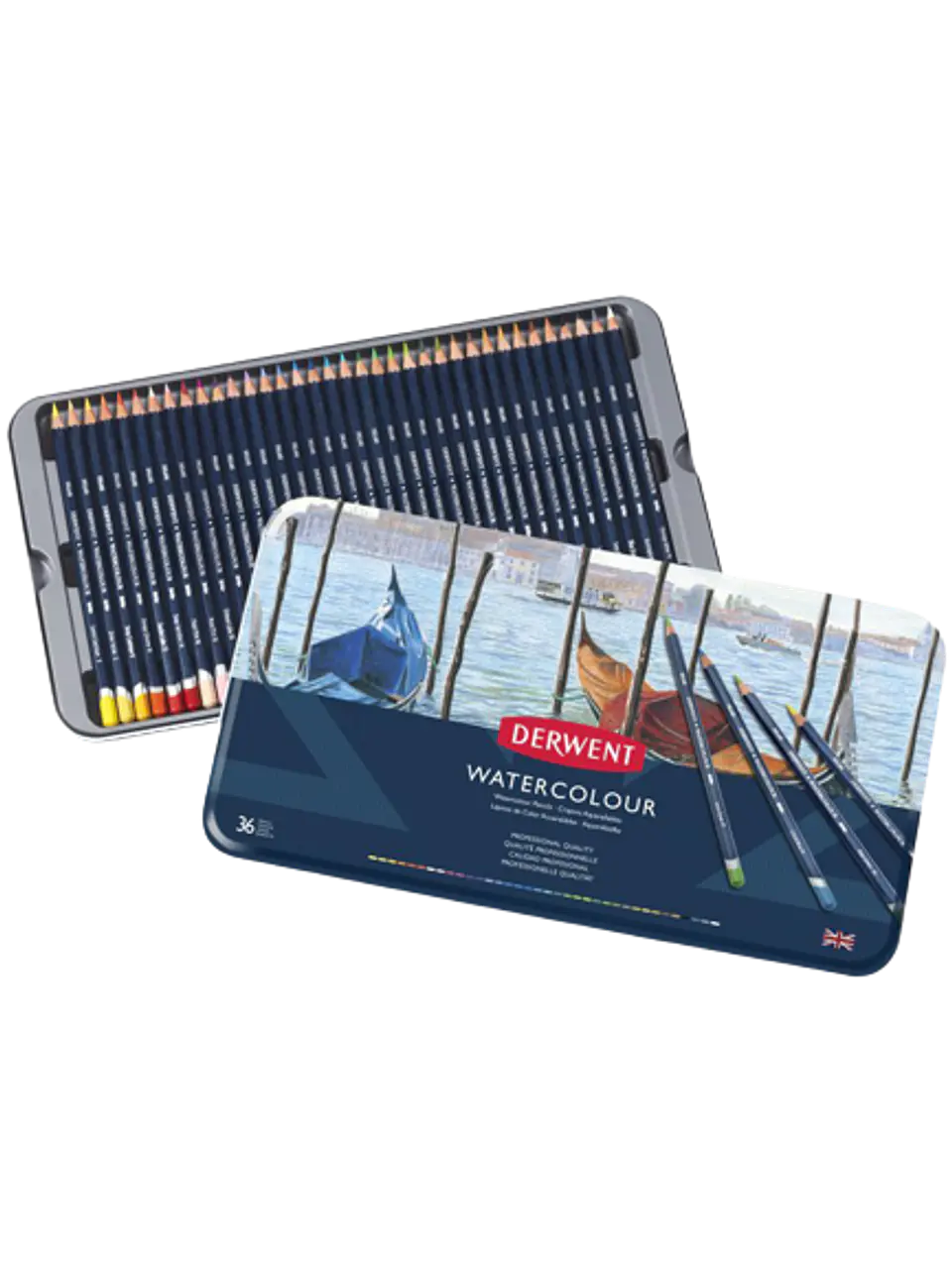 Lápices Acuarela Derwent Set 36 Colores 2