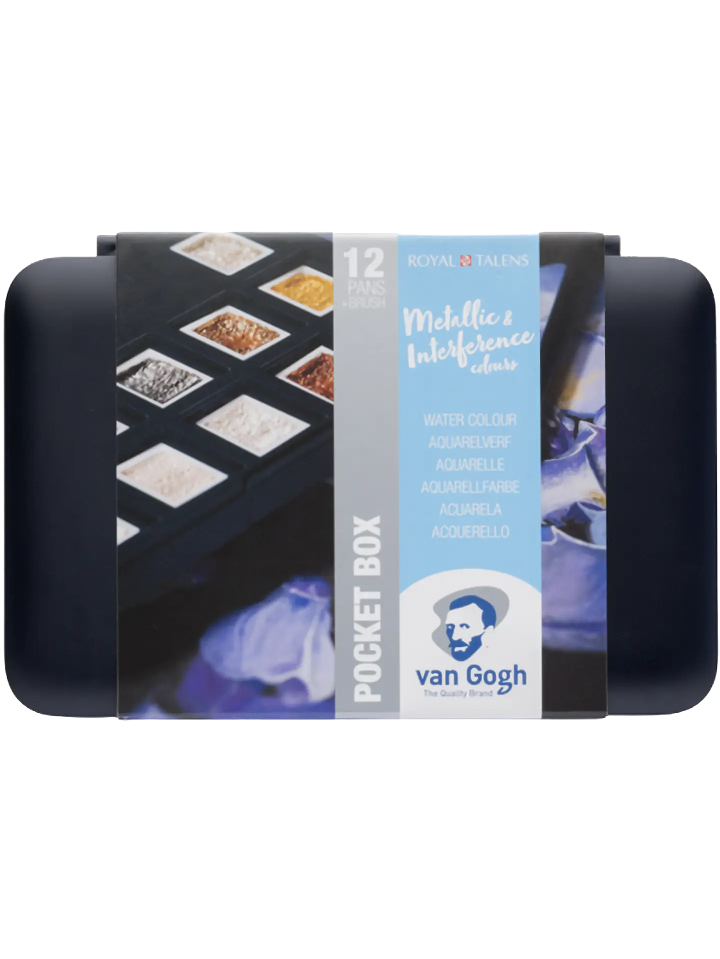 Acuarela en Pastillas Van Gogh Set 12 Metálicos y De Interferencia 1