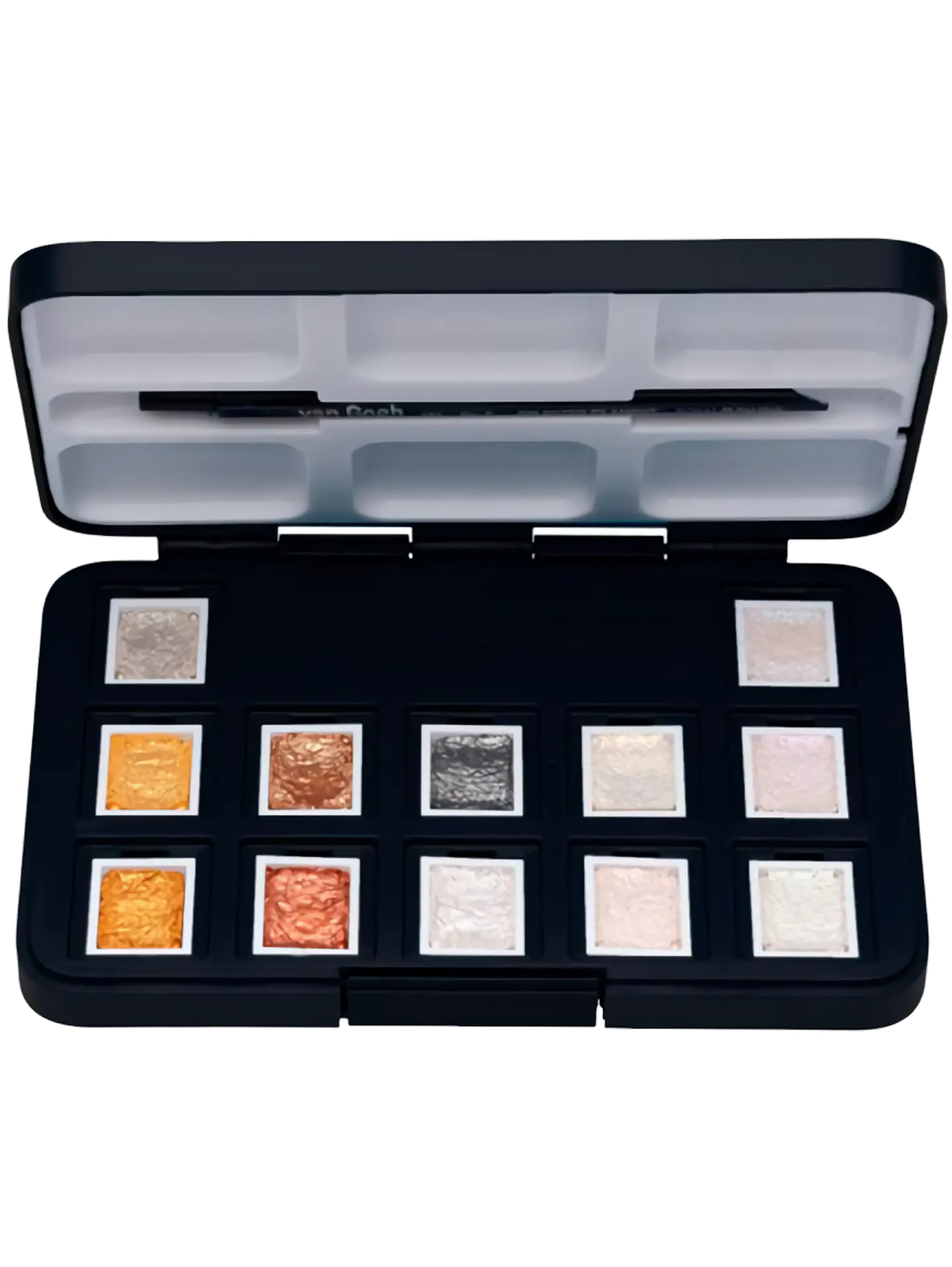 Acuarela en Pastillas Van Gogh Set 12 Metálicos y De Interferencia 2