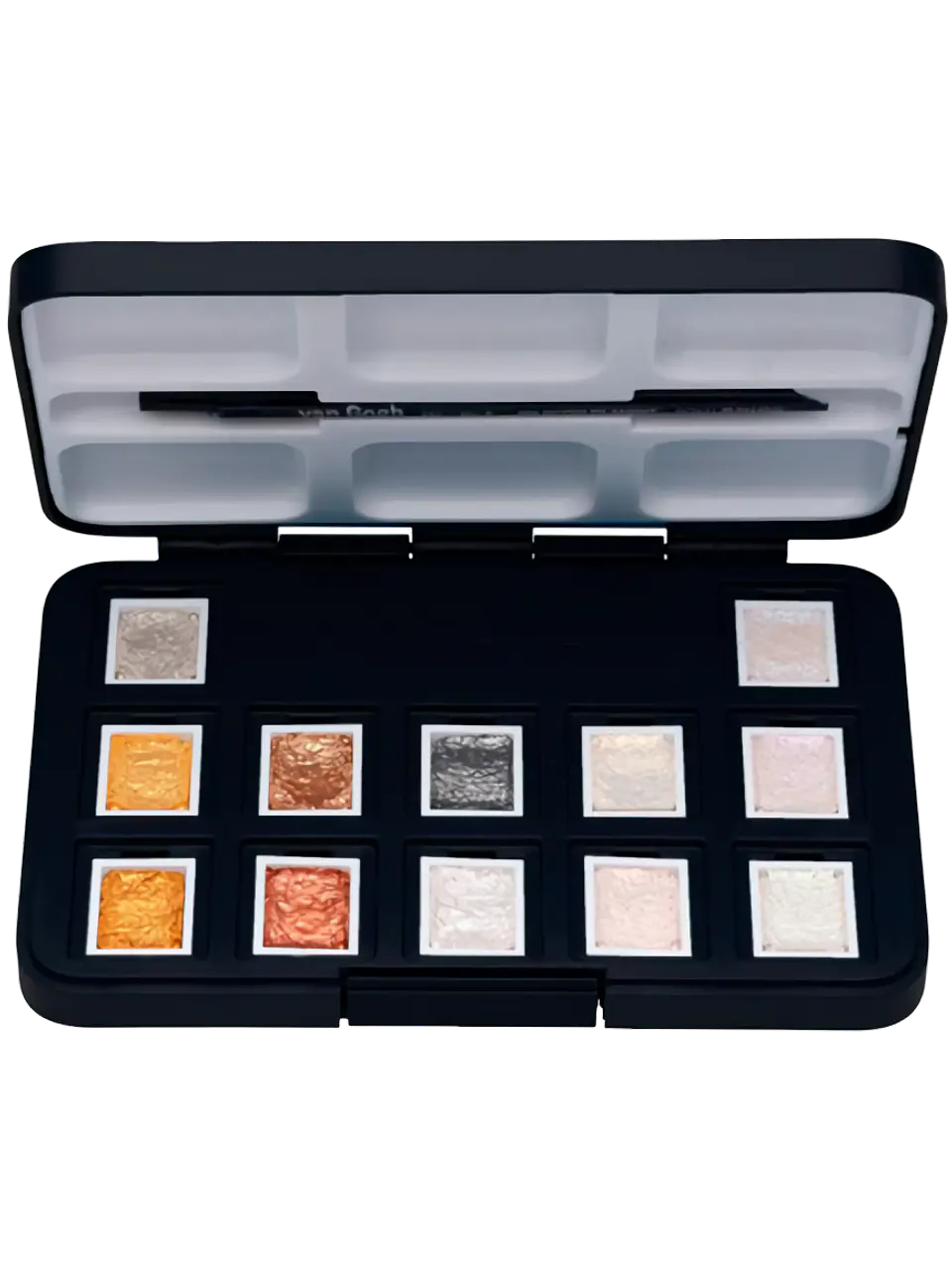 Acuarela en Pastillas Van Gogh Set 12 Metálicos y De Interferencia 2