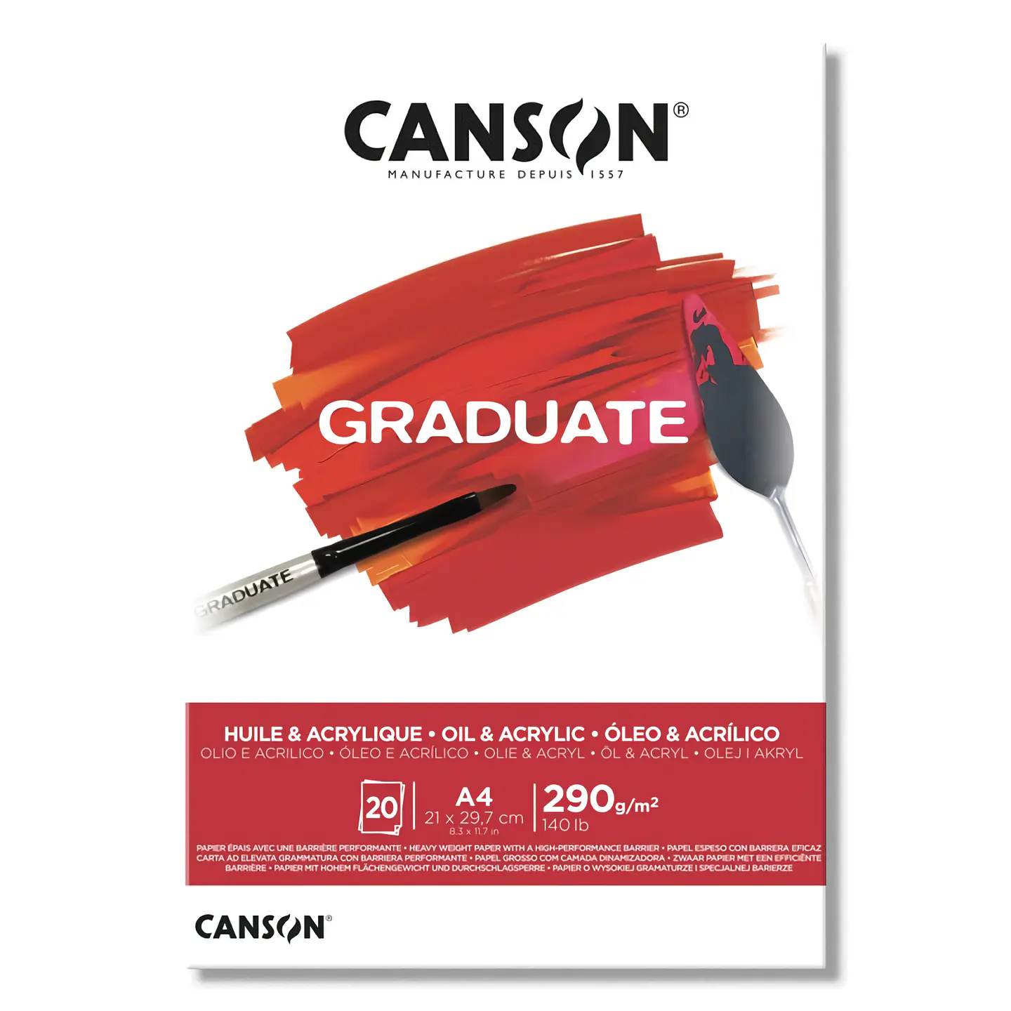 Canson Acrilico Y Óleo Graduate Pad - Distintas Medidas 1