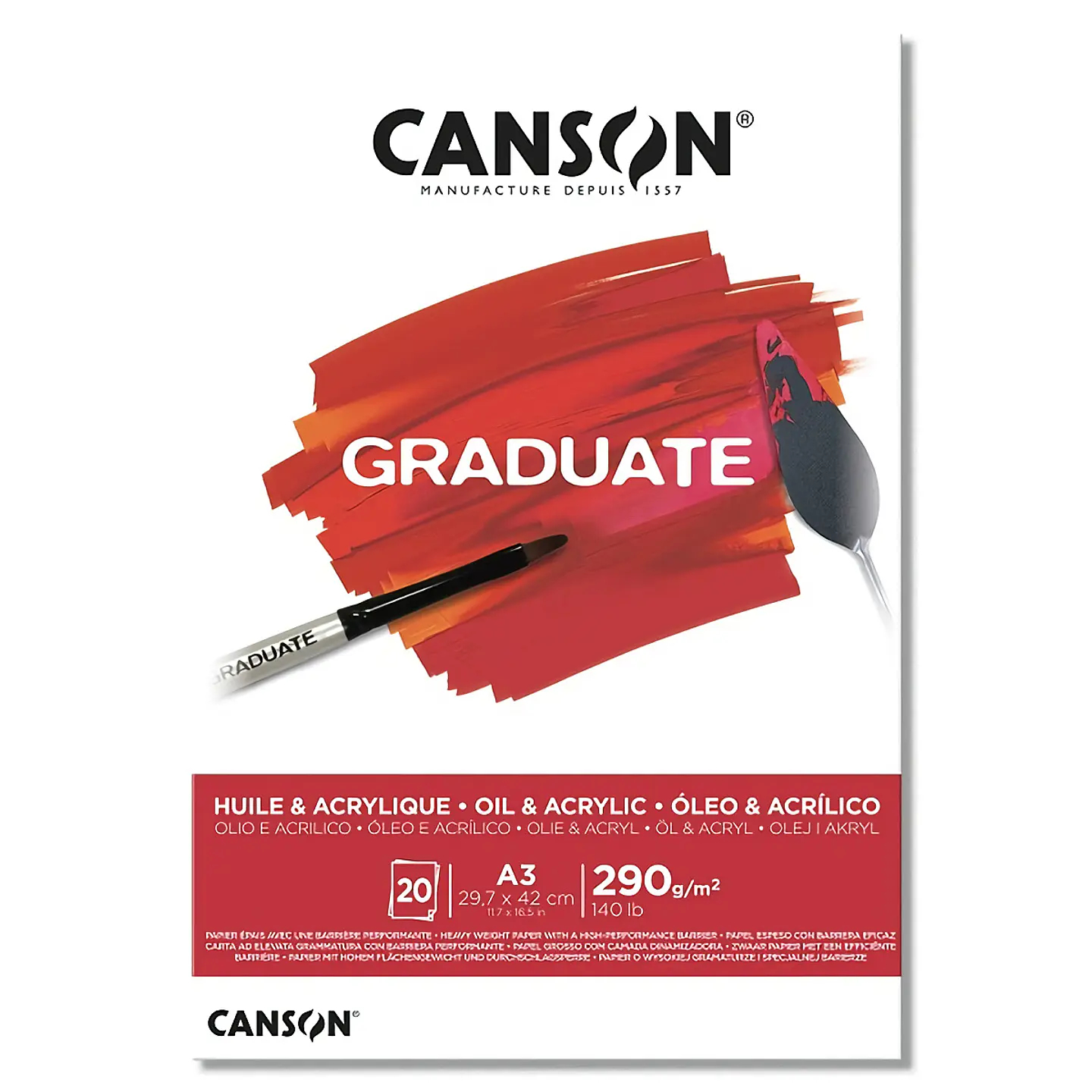 Canson Acrilico Y Óleo Graduate Pad - Distintas Medidas 2