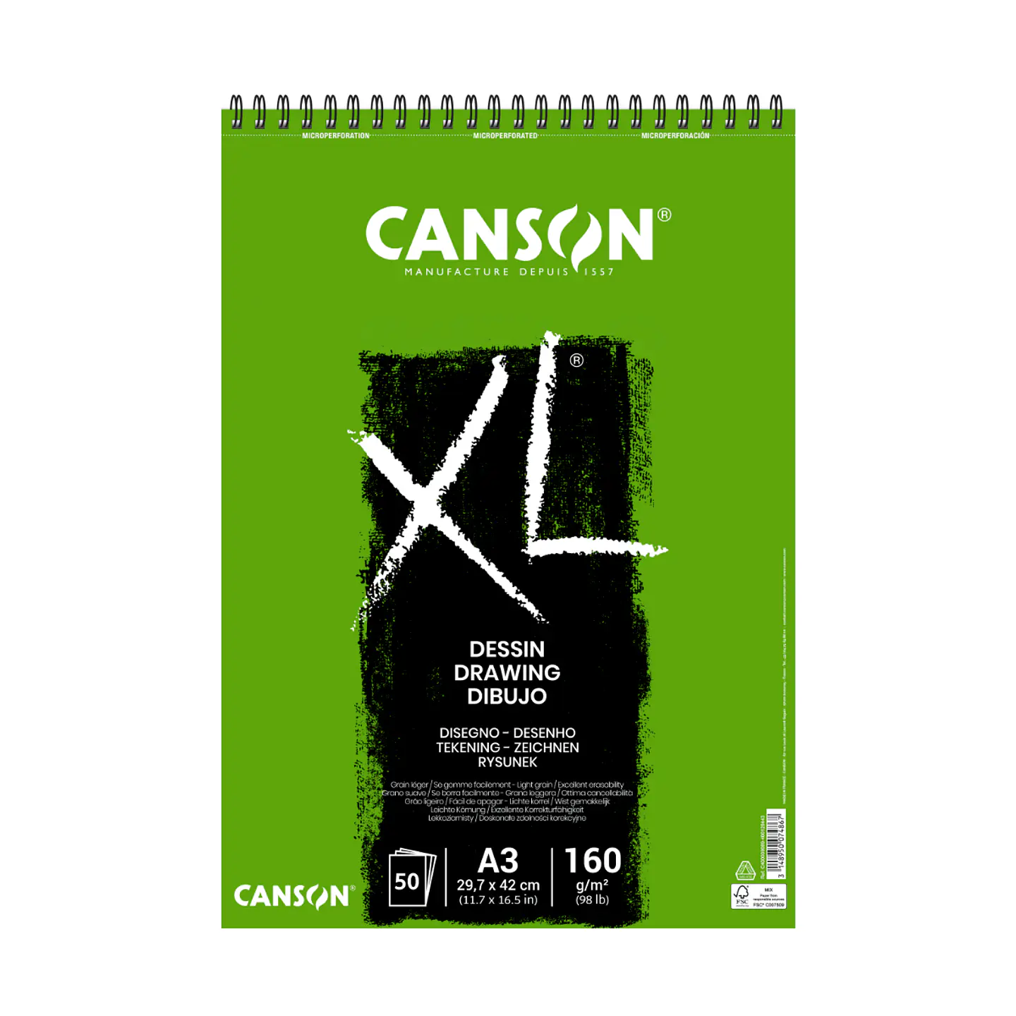 Croquera Canson XL Dessin Drawing - Distintas Medidas 4