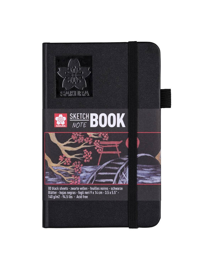 Sketchbook Sakura 80hj 140gr - Hoja Negra