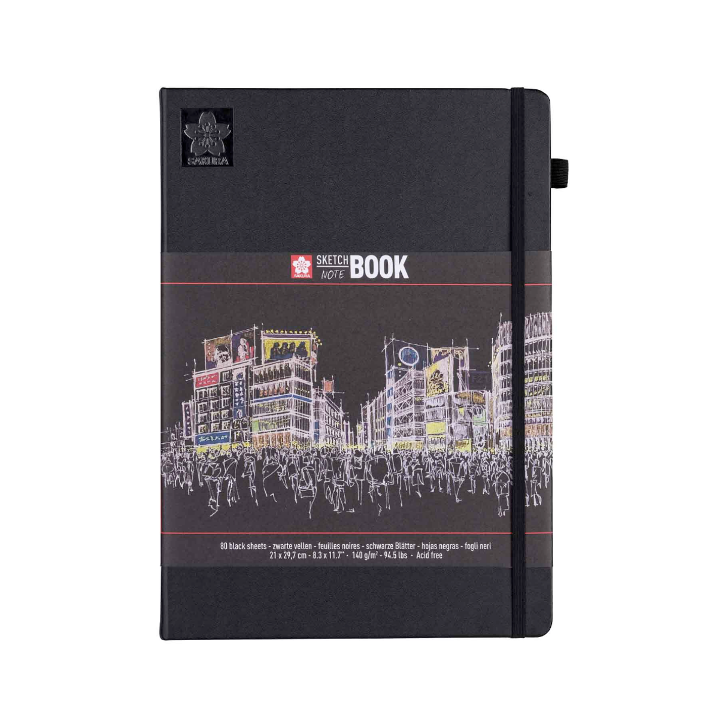 Sketchbook Sakura 80hj 140gr - Hoja Negra 5