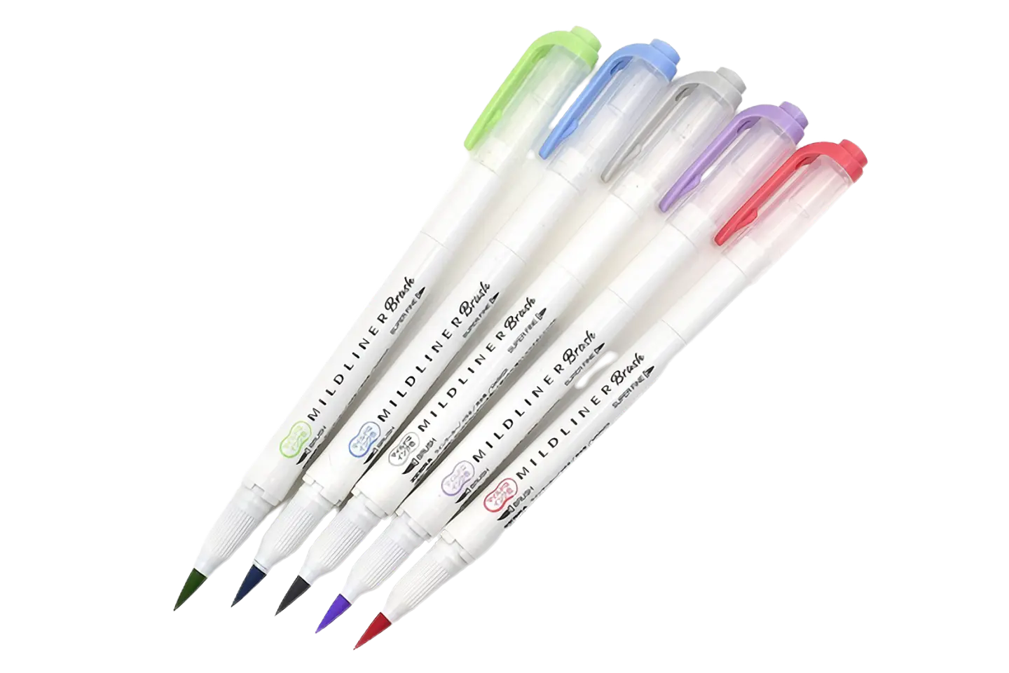 Zebra Mildliner Brush Cool And Refined - Set De 5 Colores 2