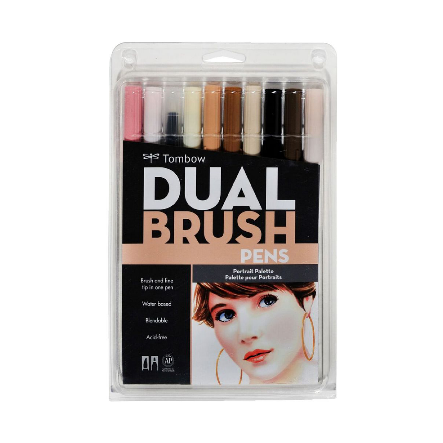 Tombow Set 10 marcadores Dual Brush Pen – Portrait 1