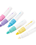 Set Pintor 6 Colores Pastel Punta Biselada