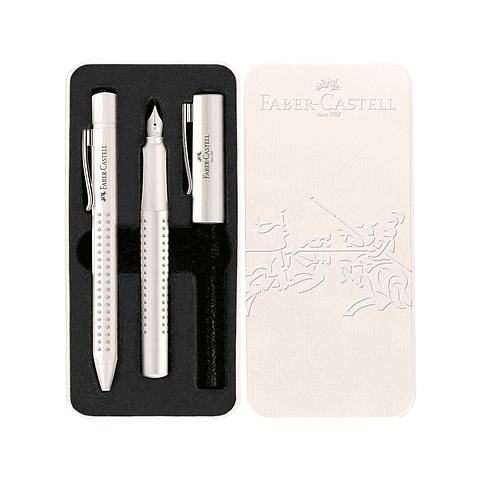 Faber Castell Grip 2010 - Kit Pluma M y Bolígrafo XB Coconut Milk