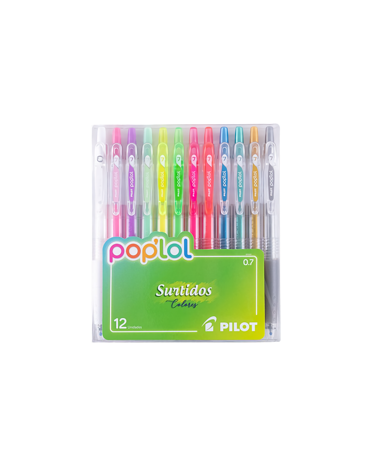 Set Poplol 12 Colores Lollipop