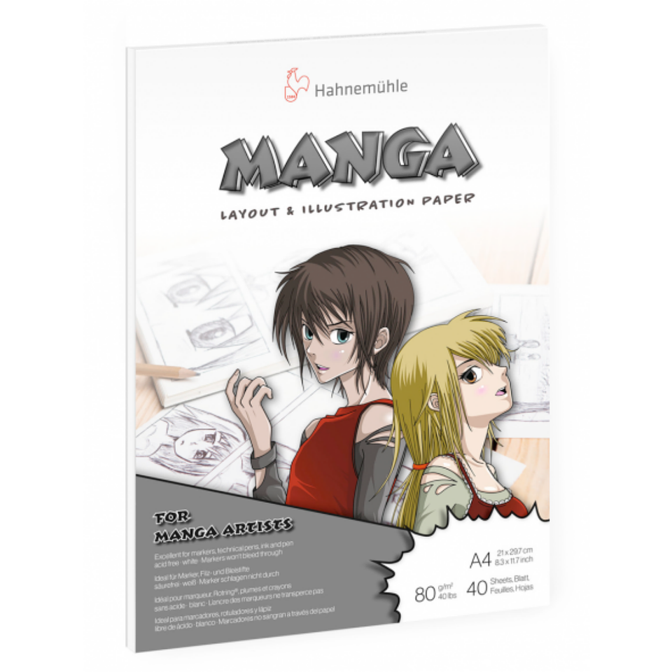 Block Dibujo Manga Hahnemuhle 80gr A4 40hjs 1