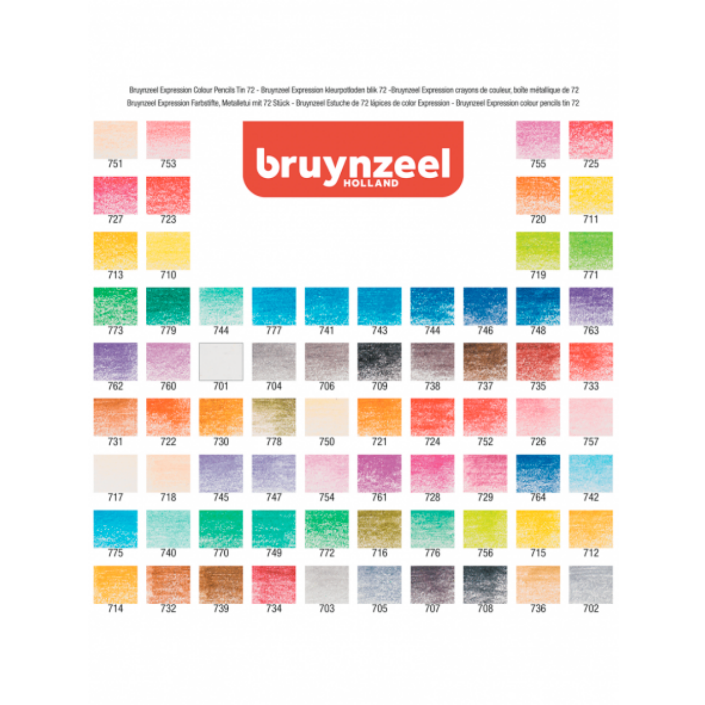 Lápices De Colores Bruynzeel Expression Set 72 Colores 2
