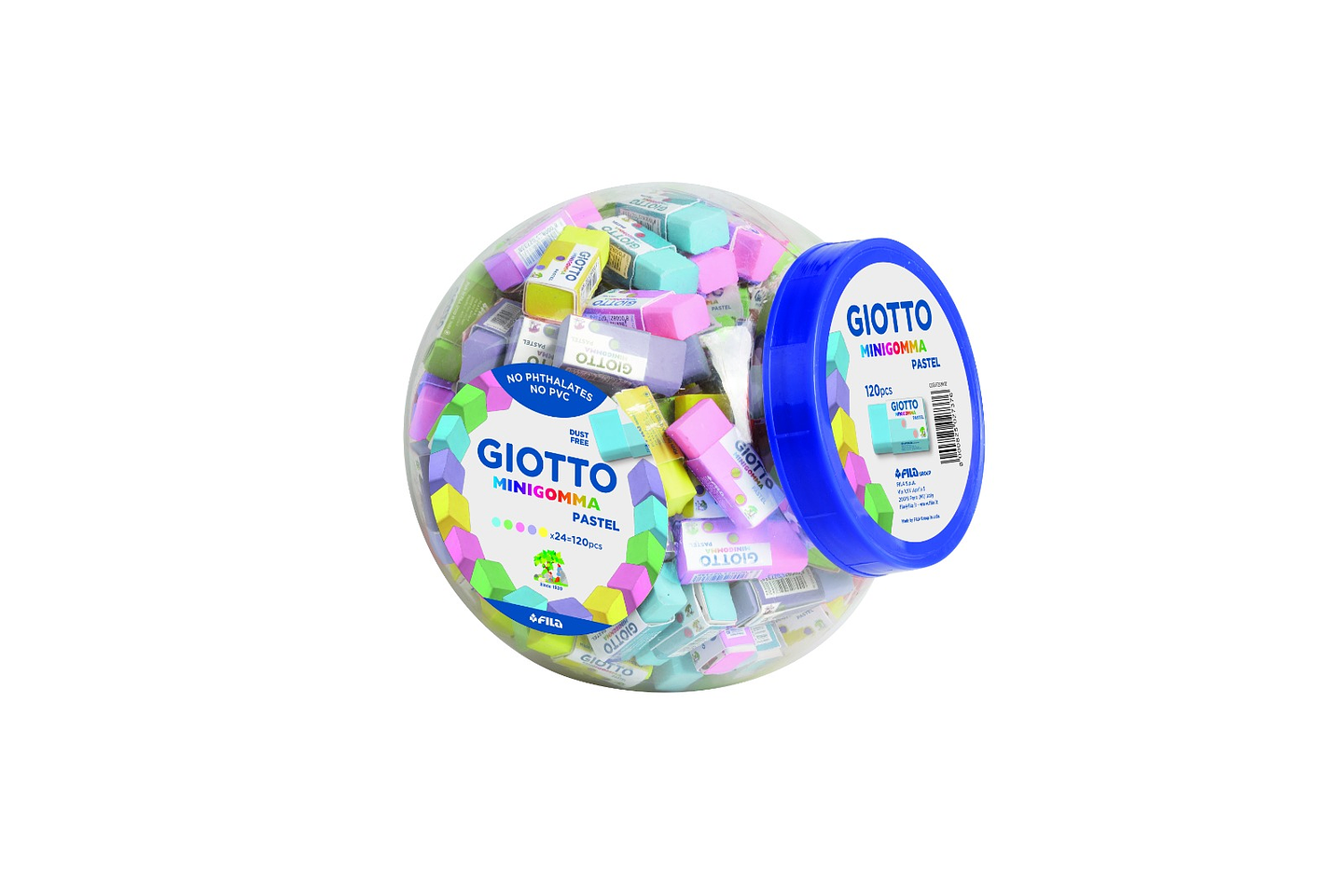 Pote Mini Goma Giotto (120pcs) 2