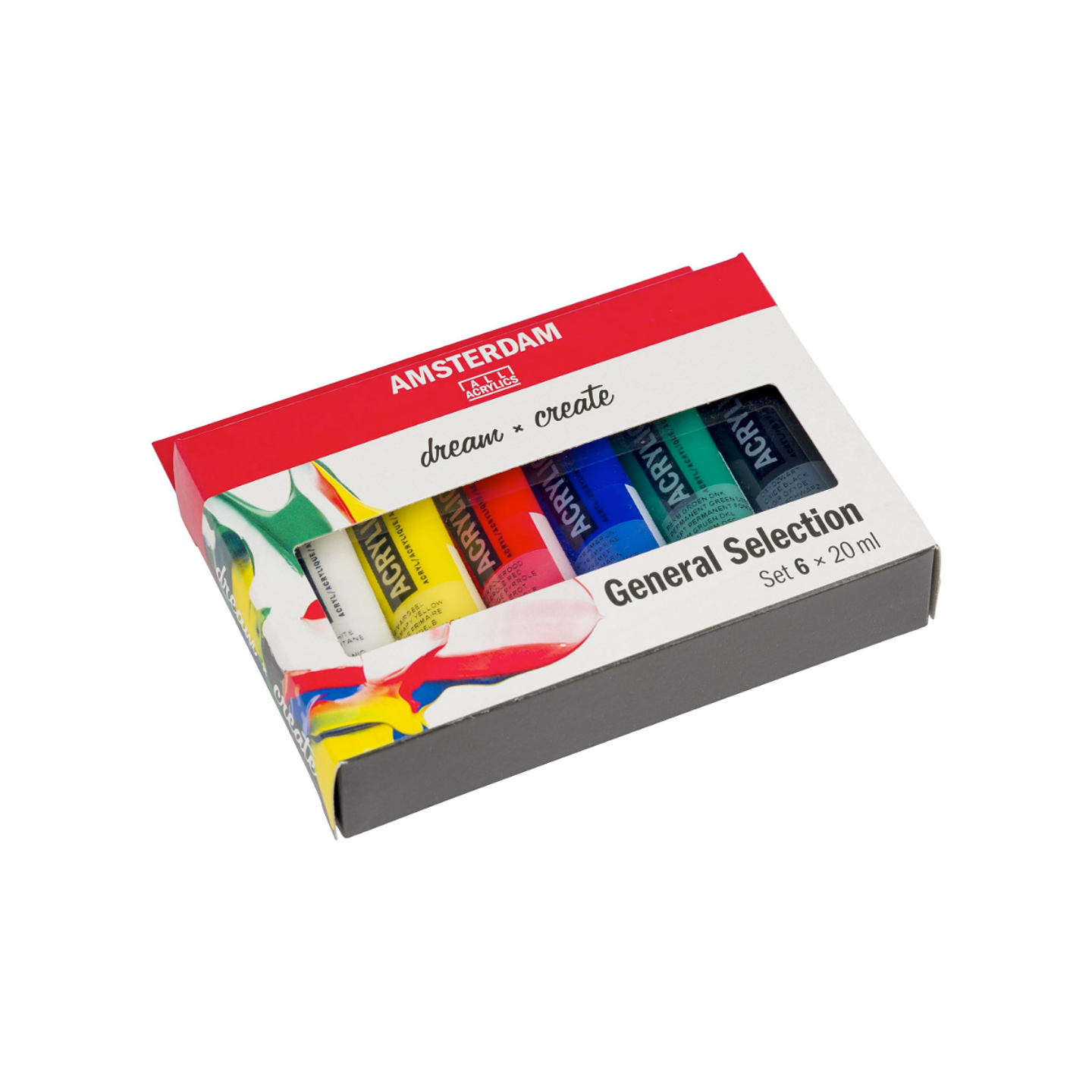 Set 6 Acrílicos 20ml Selección General 2