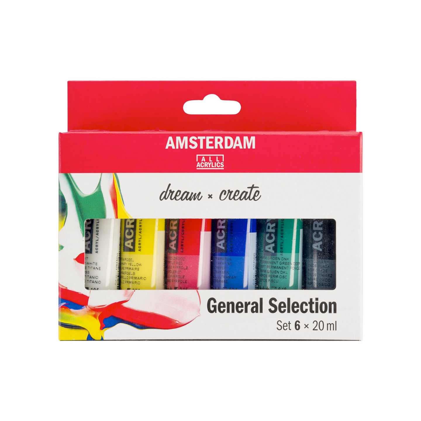 Set 6 Acrílicos 20ml Selección General 1