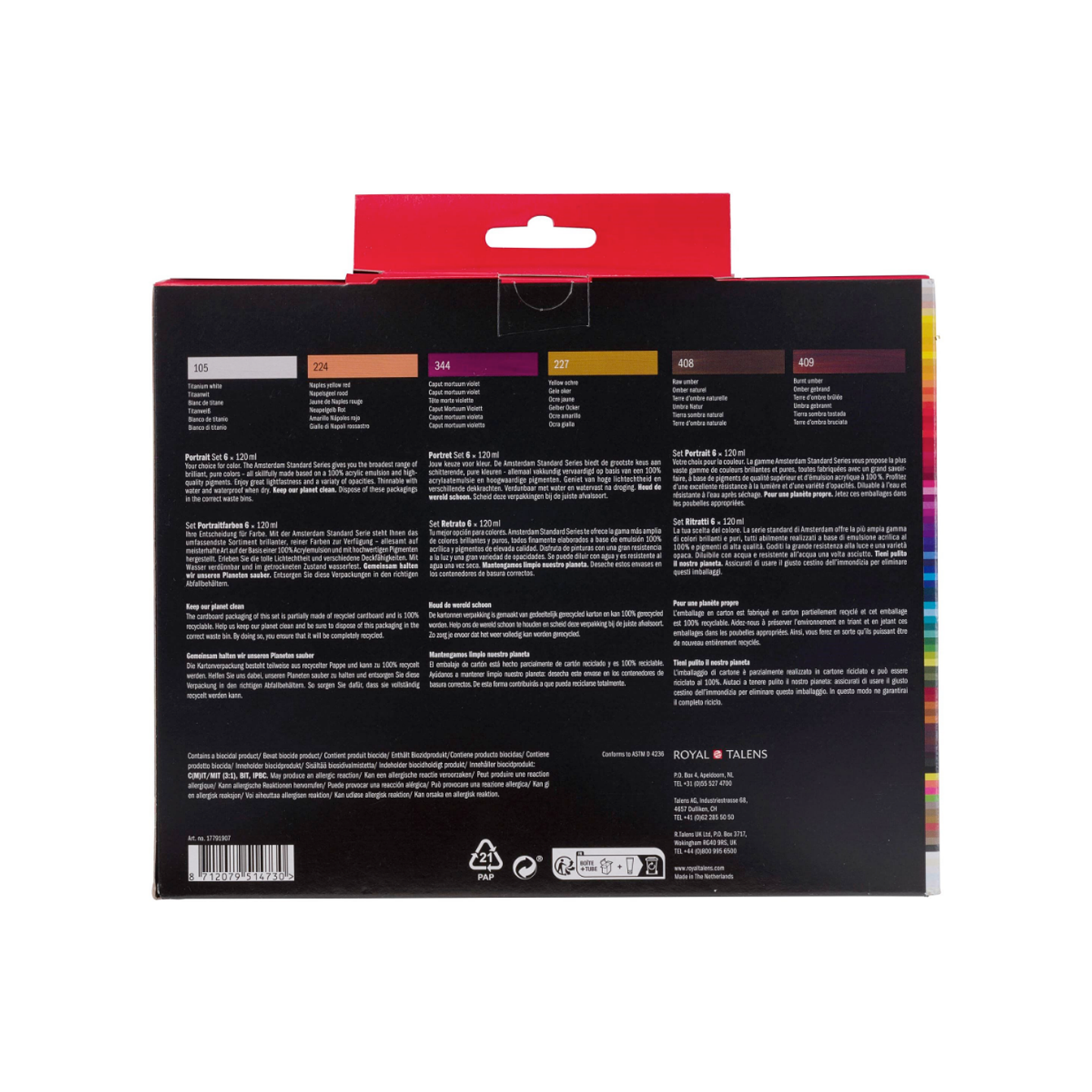 Set 6 Acrílicos 20ml Colores Retrato (Portrait) 3