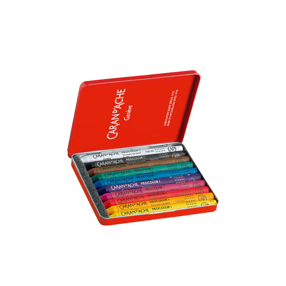 Set 10 Colores Pasteles De Cera Neocolor I Caran D Ache 2