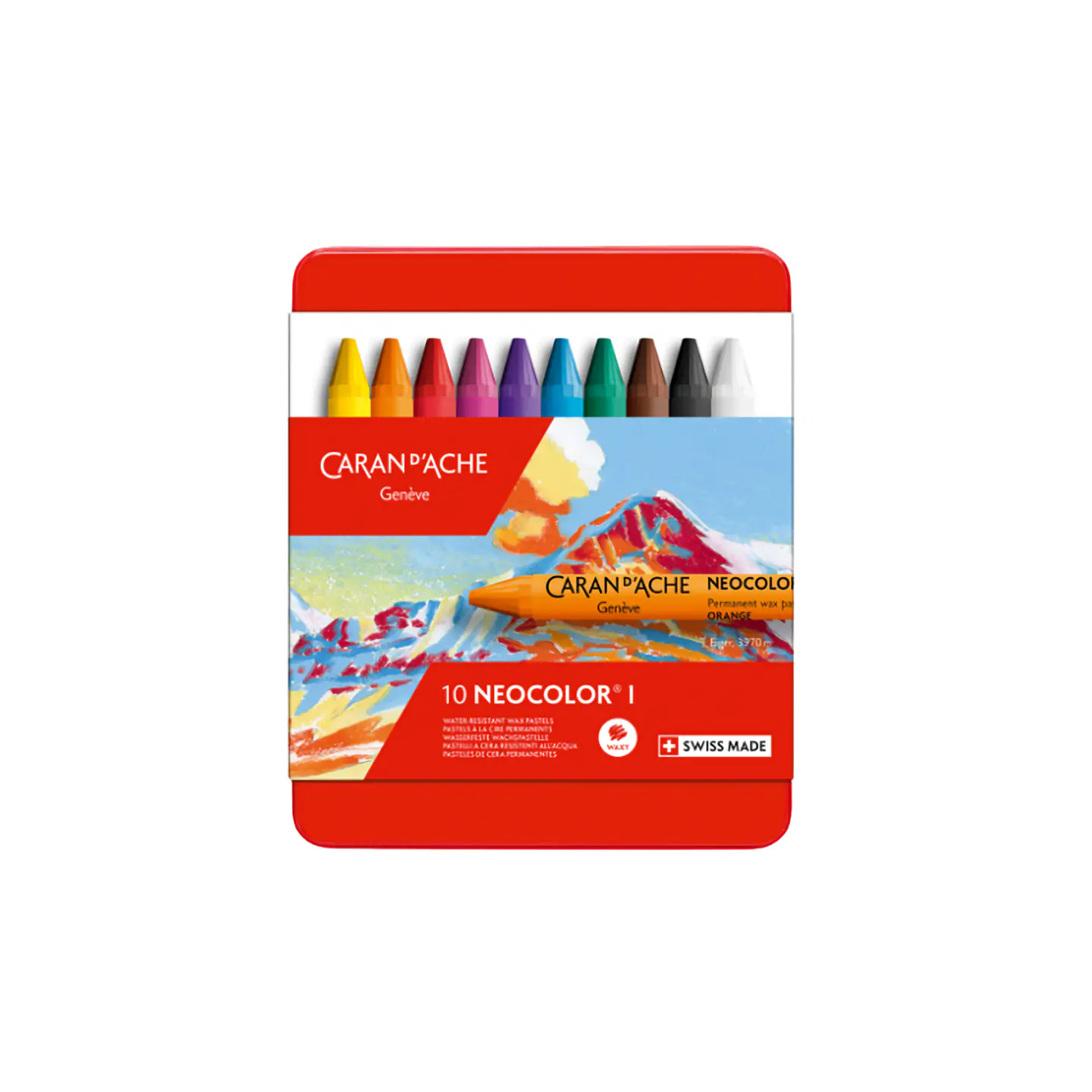 Set 10 Colores Pasteles De Cera Neocolor I Caran D Ache 1