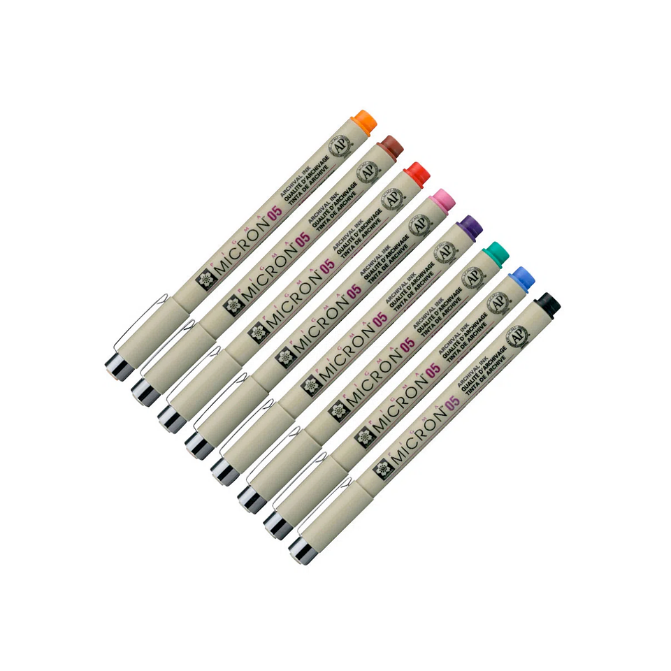 Set 8 Tiralíneas Colores Punta 05 2