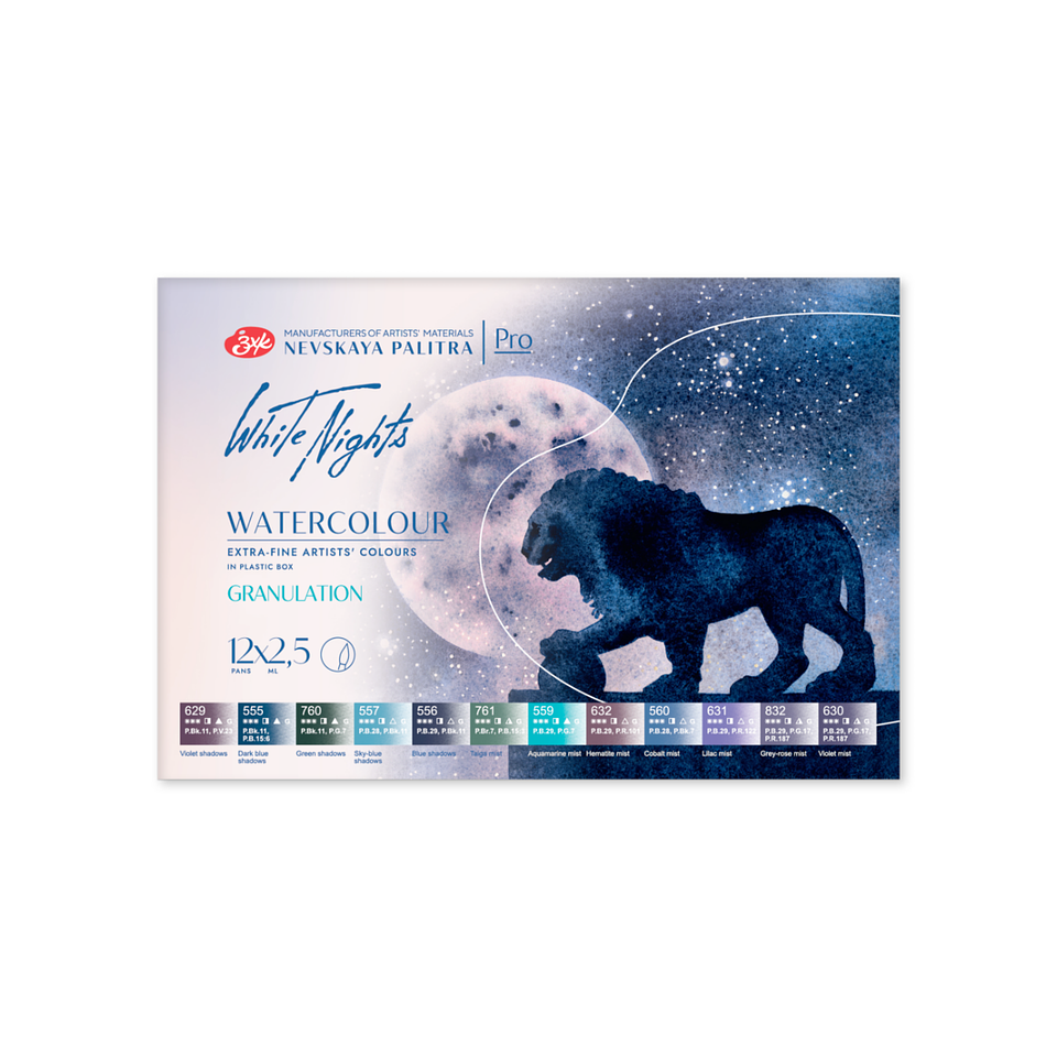 White Nights - Acuarelas 12 Colores - Granuladas 3