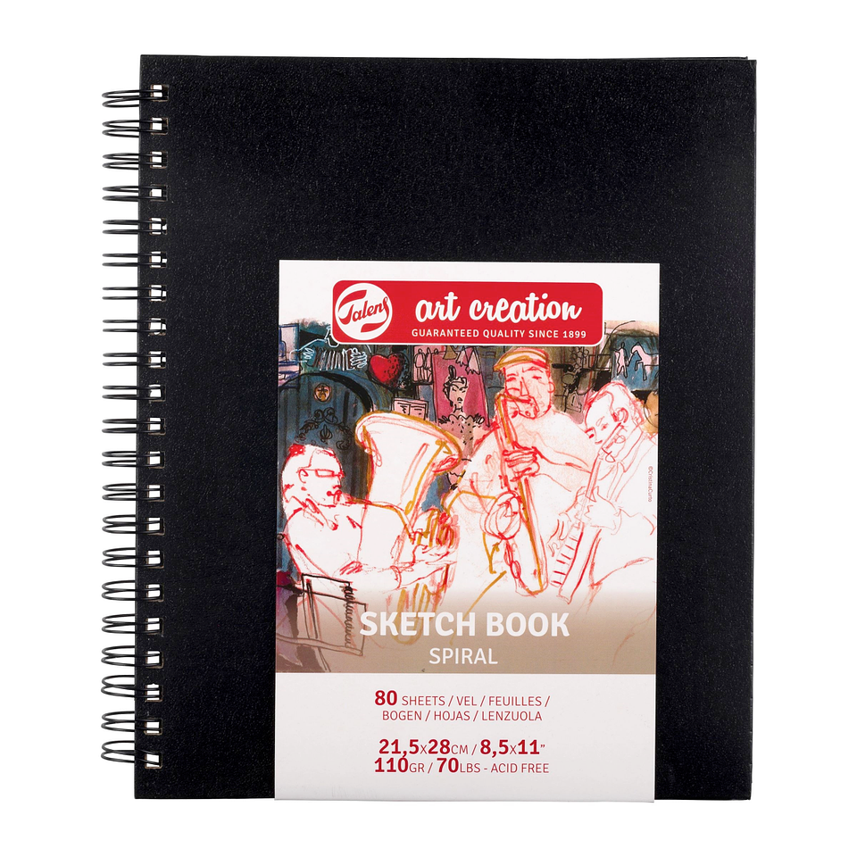 Croquera Sketchbook Art Creation Espiral 110gr 80 Hojas 4