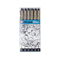 Set 6 Tiralíneas Pigma Micron Sakura Manga Intermedio - Miniatura 1