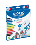 Marcador Giotto Decor Textil 12 Colores