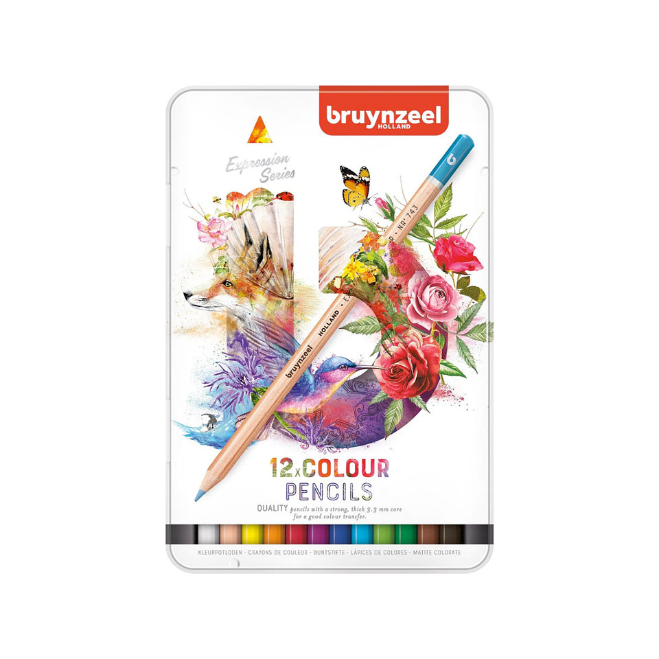 Lápices De Colores Bruynzeel Expression Set 12 Colores 1