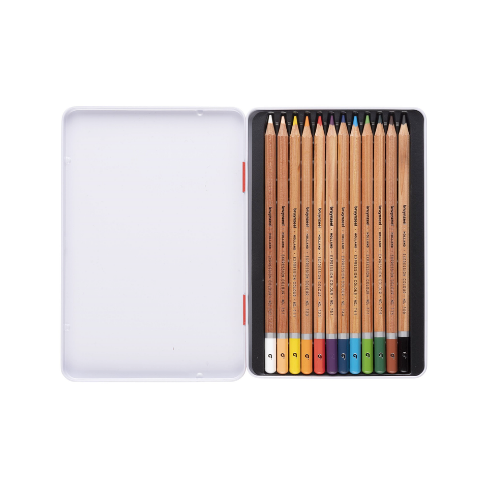 Lápices De Colores Bruynzeel Expression Set 12 Colores 4