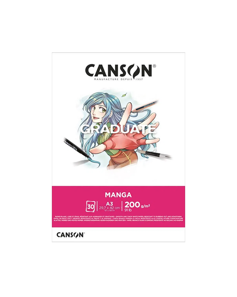 Canson Manga Pad Graduate 200gr 30hj