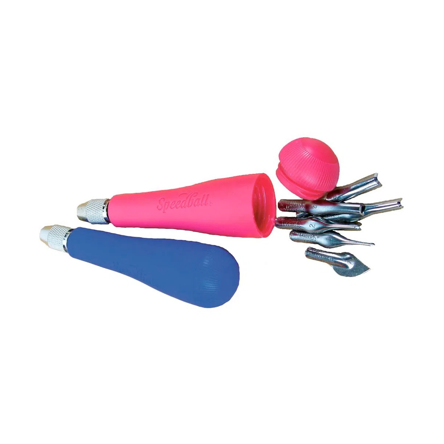 Set #2 de 6 gubias para linóleo + 2 mangos Speedball 2