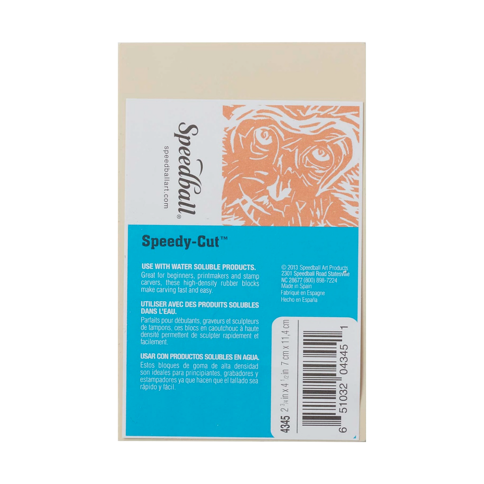 Goma para Grabado Speedball Speedy Cut-Easy Crema 2