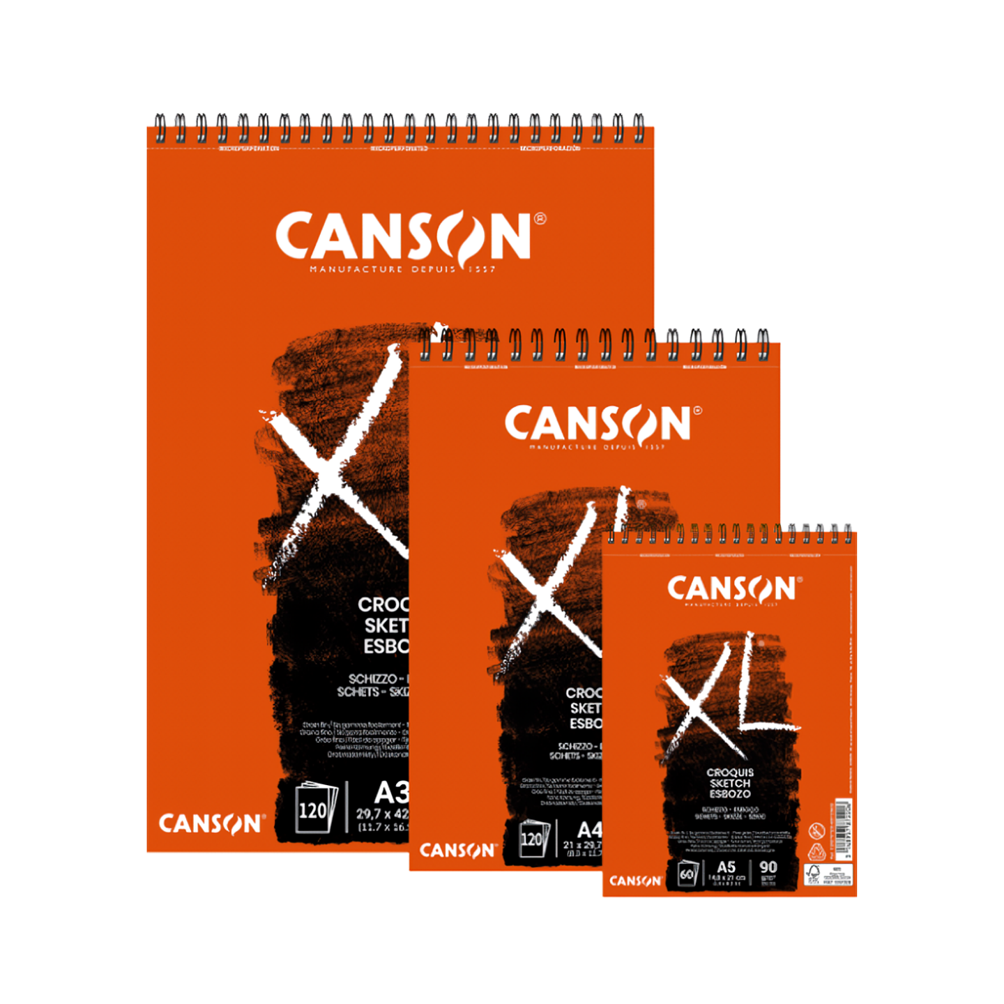 Croquera Canson XL Croquis - Distintas Medidas 1