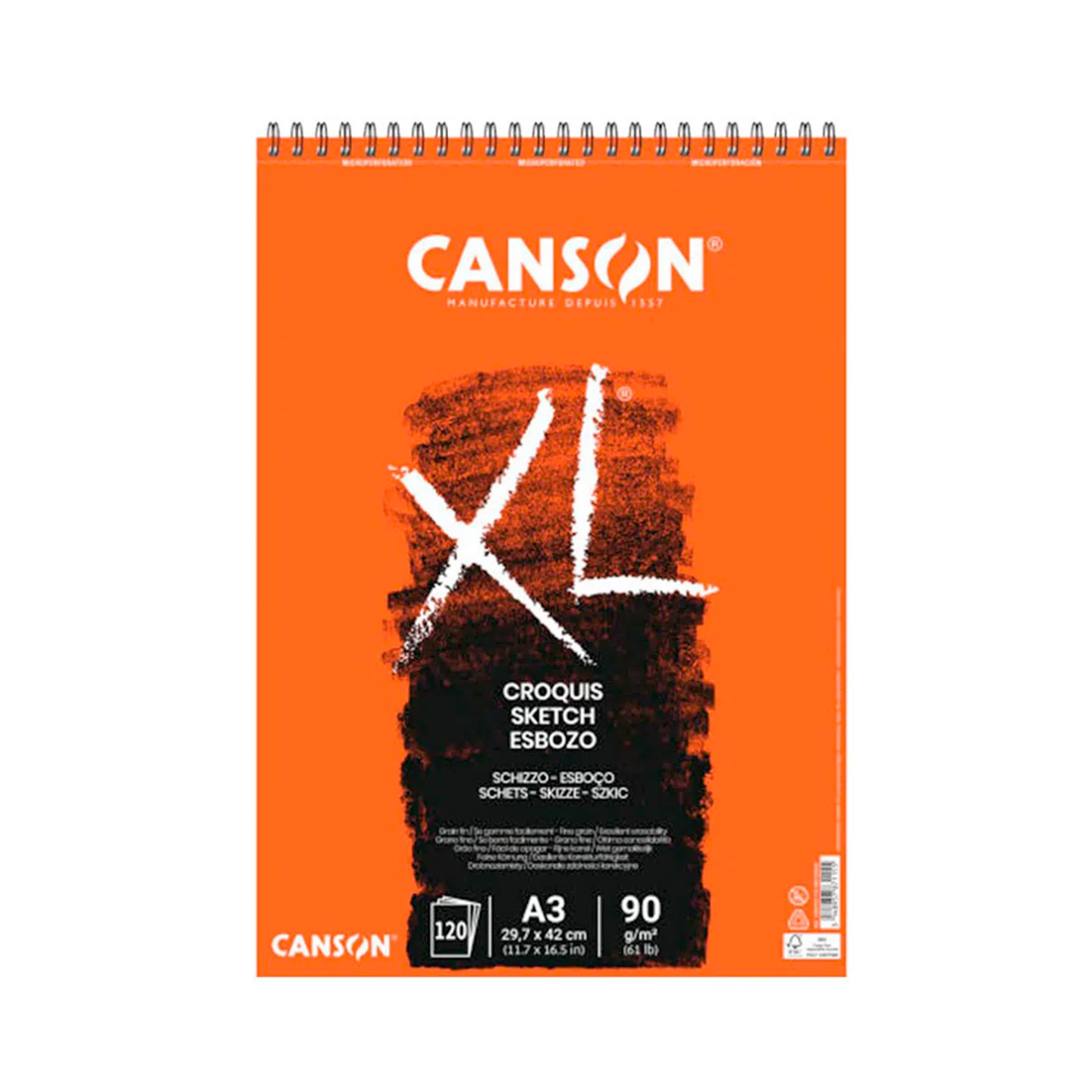 Croquera Canson XL Croquis - Distintas Medidas 4