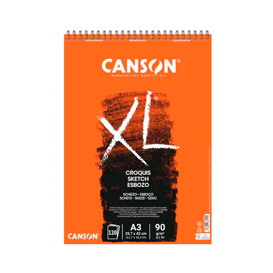 Croquera Canson XL Croquis - Distintas Medidas 4