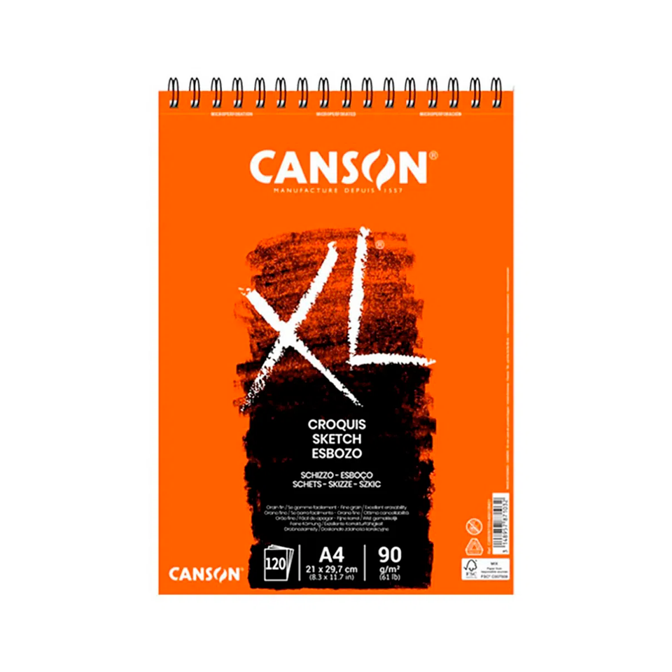 Croquera Canson XL Croquis - Distintas Medidas 3