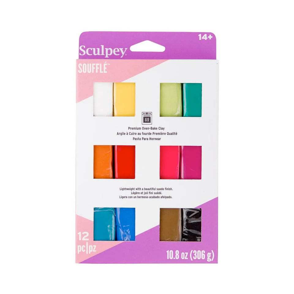 Arcilla Sculpey Soufflé Multipack 12 Colores - 306 G 1