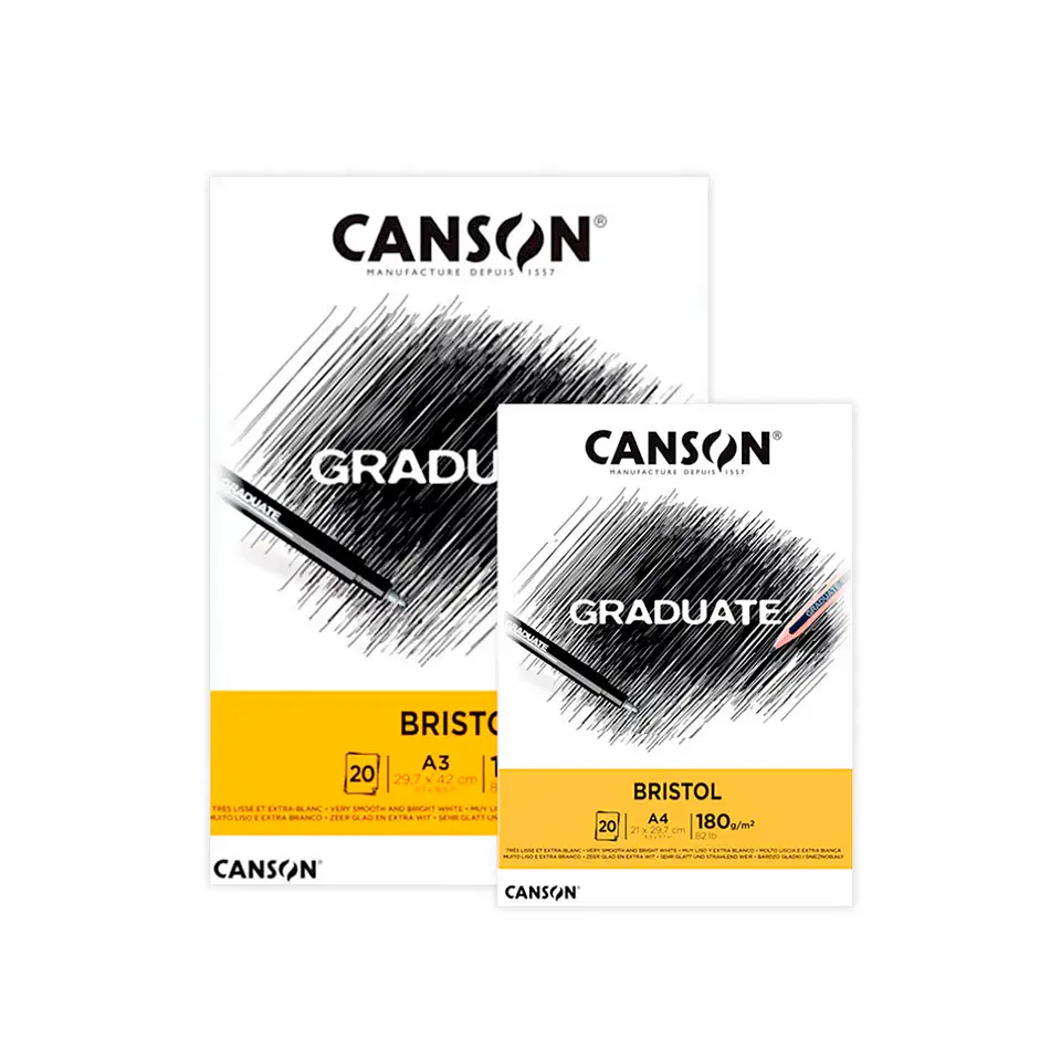 Block Bristol 20 hojas 180 g/m2 1