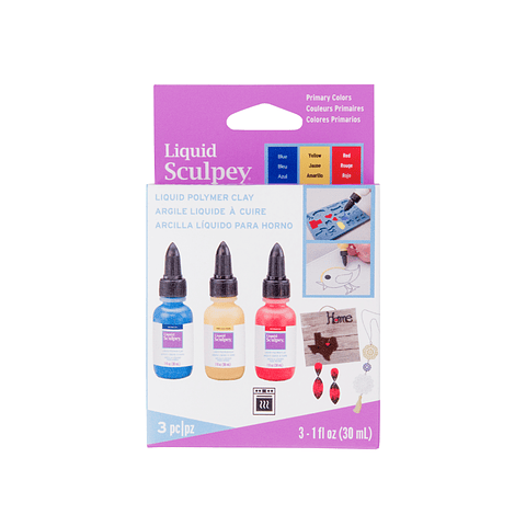 Arcilla Liquida Sculpey - Colores Primarios Set 3 Unidades