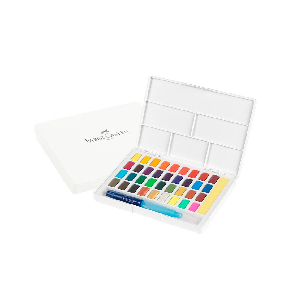 Set 36 Acuarelas con Water Brush 2