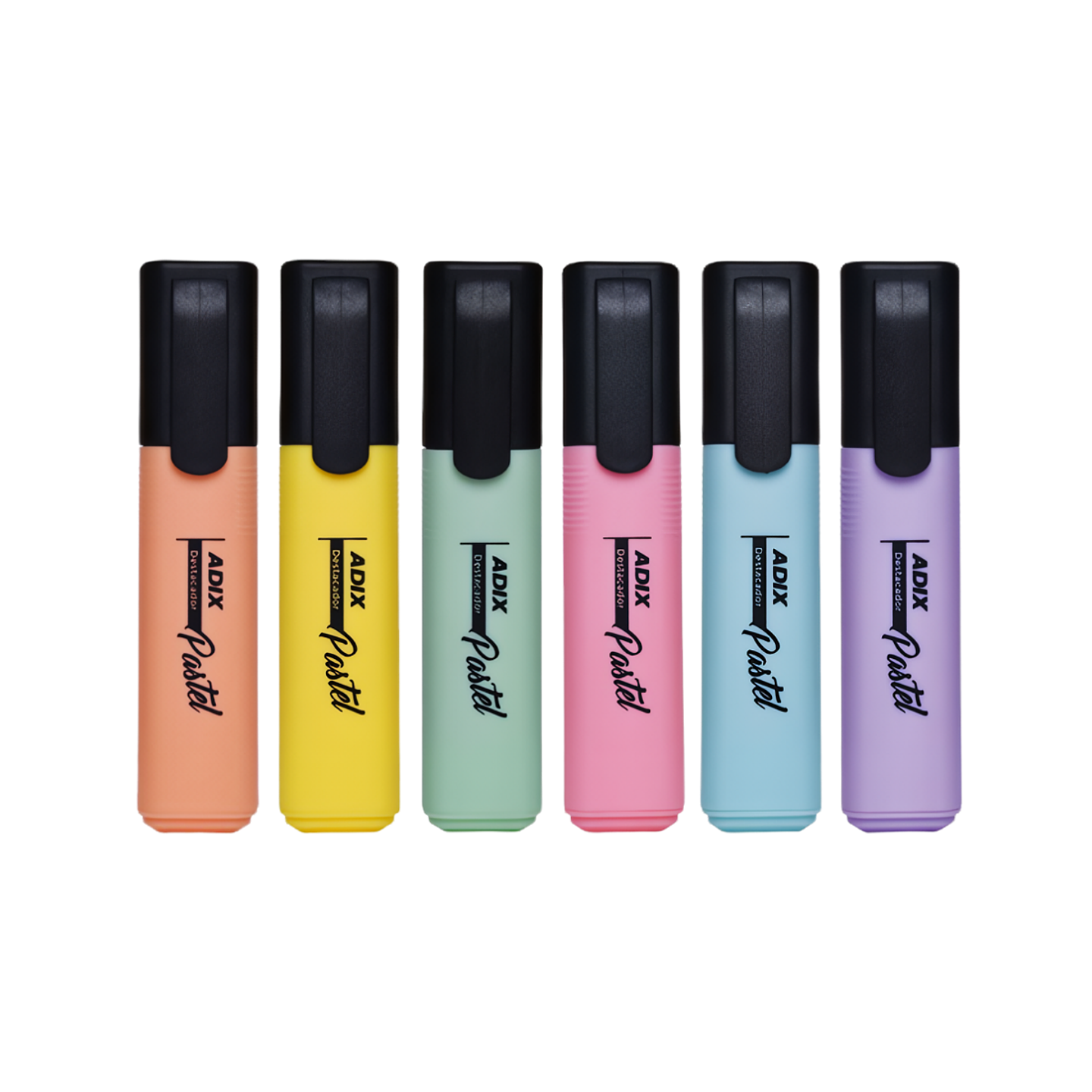 Set 6 Destacadores Pasteles Adix 1