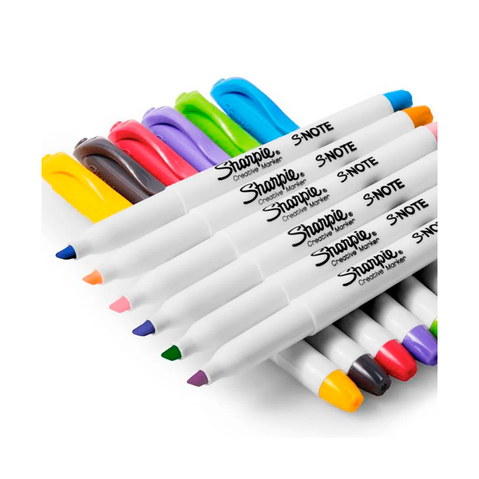 Marcador Sharpie S-Note 12 colores 2