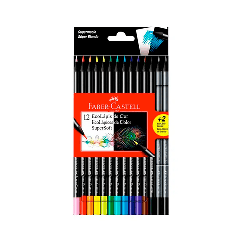 Set 12 Lápices de Colores Supersoft