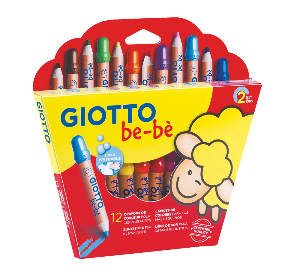 Set 12 Lápices de Colores Giotto Bebe 1
