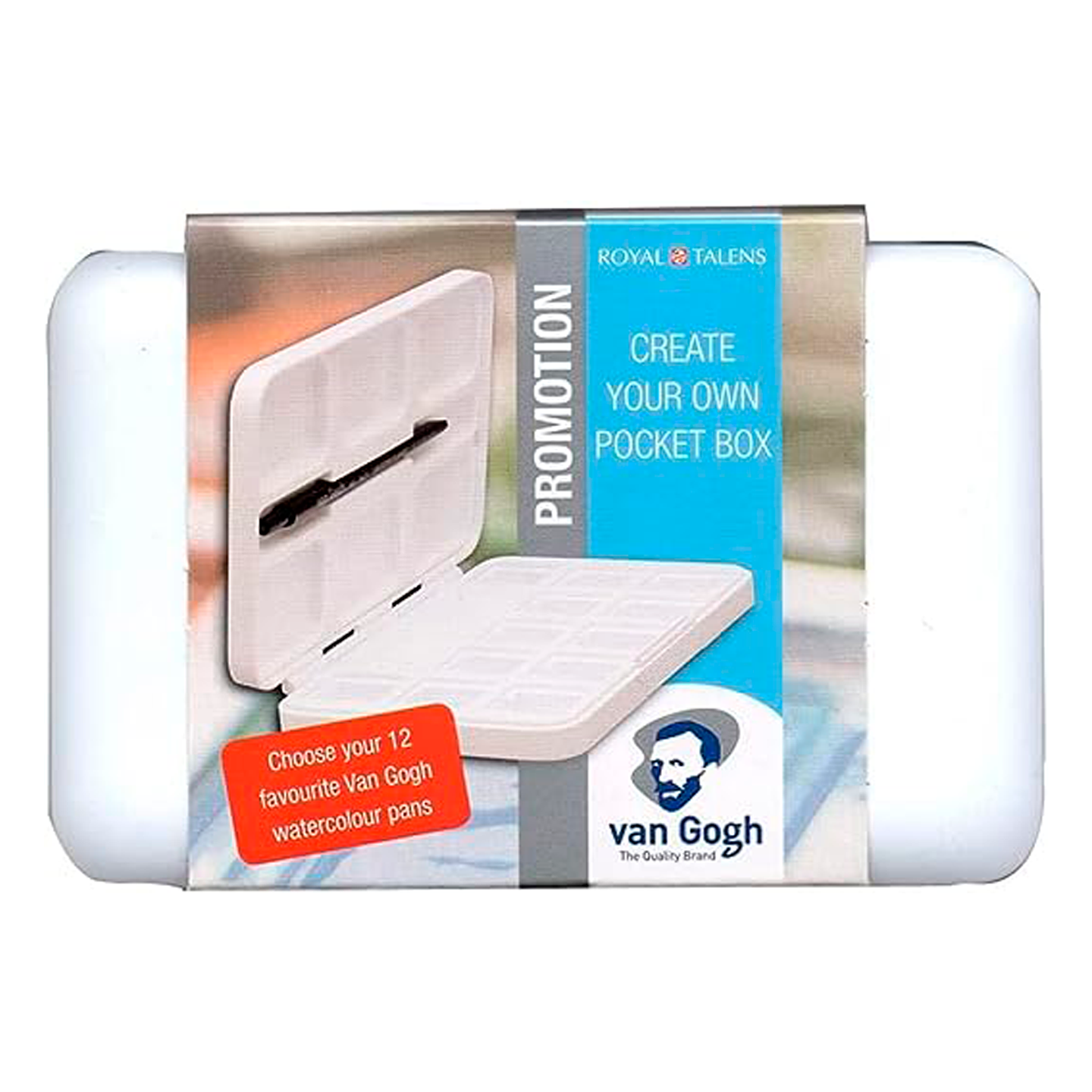 Caja Vacía Para Pastillas Acuarela Van Gogh 12 Espacios 1