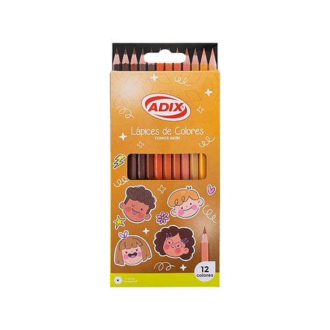 Lapices Tonos Skin Hexagonales