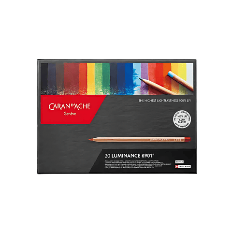 Lápices De Colores Luminance 6901 Caran d ache Set 20 Colores