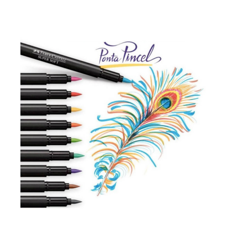 Plumones Faber Castell SuperSoft Set de 20 Colores 2