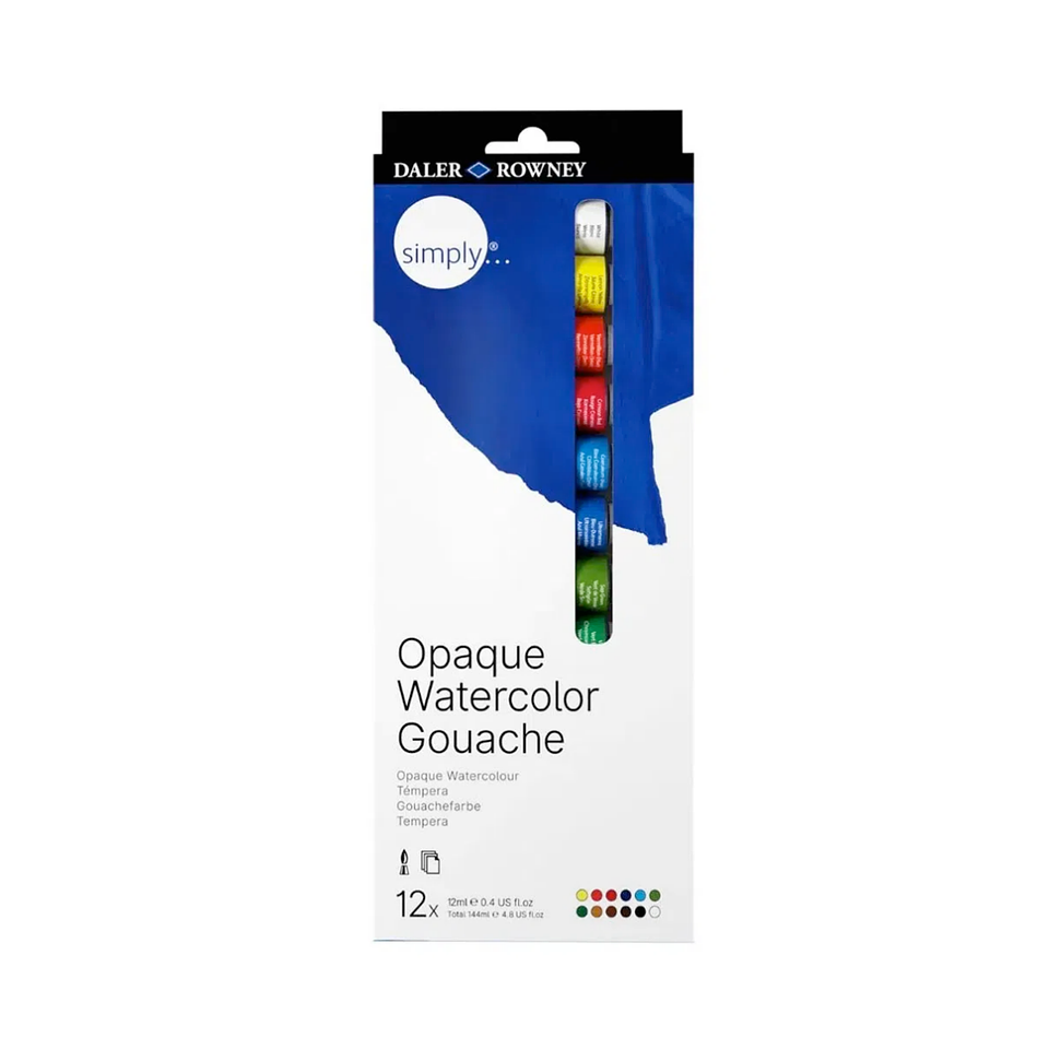 Set 12 Gouache Graduate 12 ml 1